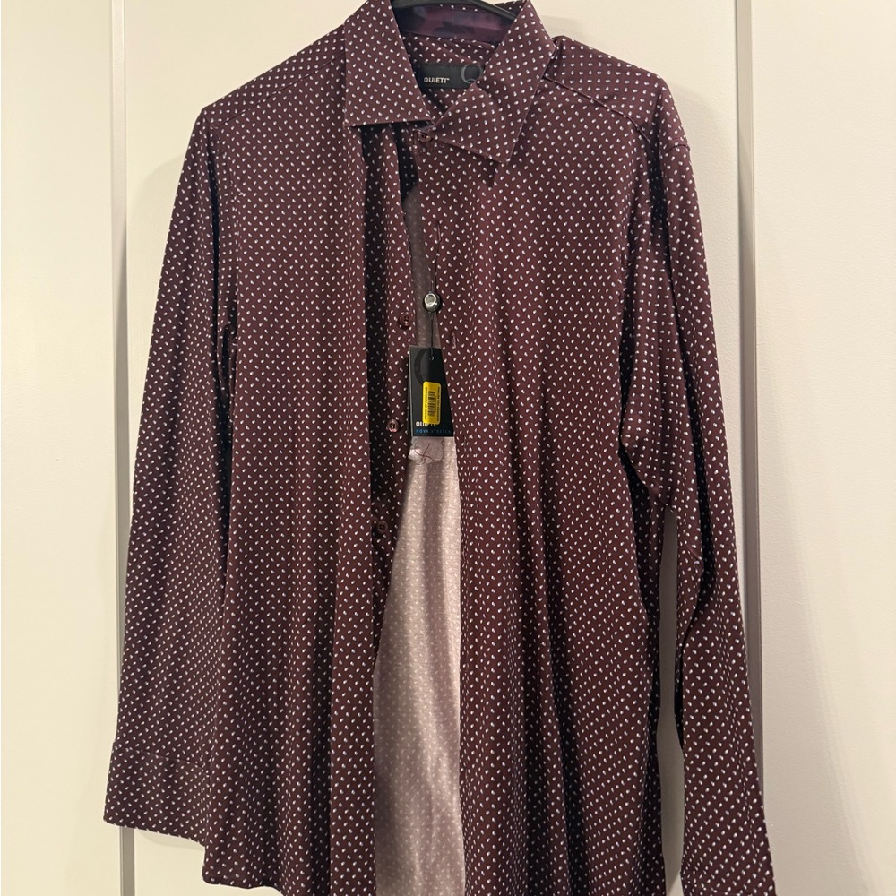 Men's Burgundy Dress shirts